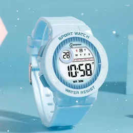 Montres-bracelets décontracté numérique dames Sport montre étudiant réveil montres pour enfants chronomètre extérieur électronique montre-bracelet