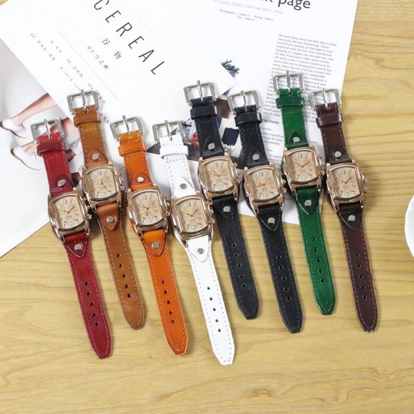 Montres-bracelets CCQ marque mode Vintage Bracelet en cuir montre décontracté femmes Sport poignet luxe Quartz Relogio Feminino