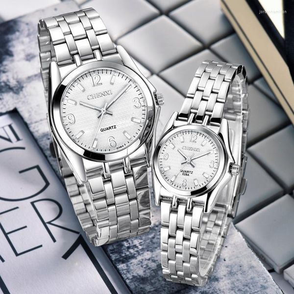 Montre-bracelets CHENXI Couple Watch Men's Luxury Ultra-Thin Large Dial Simple Imperproof Fashion Business Casual Ladies Quartz WA232