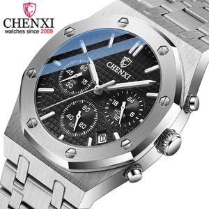 Relojes de pulsera CHENXI Fashion Business Relojes para hombre Top Luxury Brand Reloj de cuarzo Hombres Reloj de pulsera impermeable de acero inoxidable Relogio masculino 221108