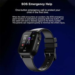 Horloges Kinderen 4G Video-oproep Smartwatch SOS GPS-positionering Sim-kaart Lange levensduur Cadeau voor jongens en meisjes HD Camera Waterdicht horloge 24329