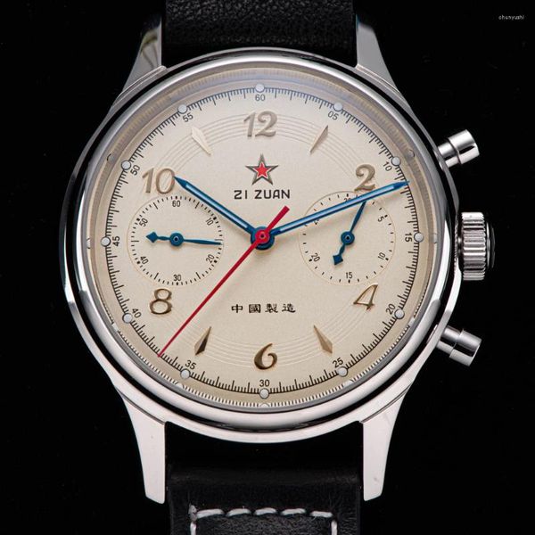 Montres-bracelets Chronographe Hommes Montres 38mm Seagull 1963 Lumineux Enroulement Manuel Mécanique ST1901 Mouvement Montre Pilotes Montre Homme 2023