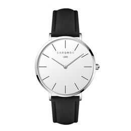 Montres-bracelets CHRONOS Marque De Luxe Montre Pour Hommes Femmes Minimaliste Mode Quartz Unisexe Casual Analogique Classique Mâle Montre Femme 230509