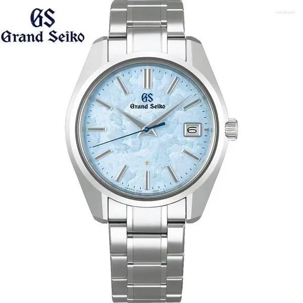 Montres-bracelets Classique GrandSeiko Montre pour hommes formelle SBGP017 GS Quartz Calendrier étanche Top Luxe Bande d'acier Montre pour hommes d'affaires.