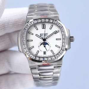 Polshorloges klassieke heren horlogekas met diamanten mechanisch automatisch horloge sapphire waterdichte 40 mm busins ​​polshorloge montre de luxe