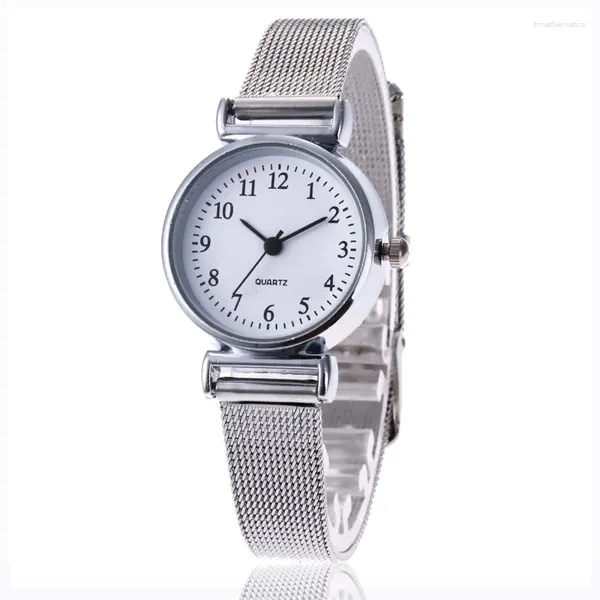 Montres-bracelets Classique Rétro Femmes Montres Dames Or Quartz Bracelet Montre En Métal Maille En Acier Inoxydable Robe Relogio Feminino Cadeaux