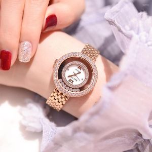 Montres-bracelets Griffe-réglage Dame Montre Femme Japon Quartz Mode Fine Bracelet En Acier Inoxydable Horloge Fille Cadeau D'anniversaire Couronne Royale