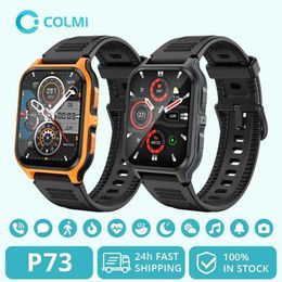Montre-bracelets Colmi P73 1.9 Outdoor Military Smart Watch Men Bluetooth Call Smartwatch pour Xiaomi Android iOS IP68 Imperproof Fitness Watch 240423