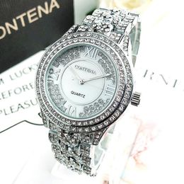 Montre-bracelets Confenten 6449 Womens Watches Mather Mesdames en acier inoxydable Serling Diamond Diamond Watch Res résistant au quartz pour femmes 267r