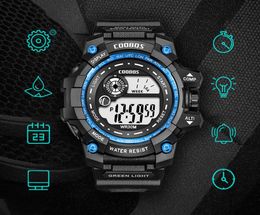 Polshorloges Coobo's leiden Luminous Fashion Sport Fitness waterdichte digitale horloges voor man datum leger militaire klok relojes para ho1706118
