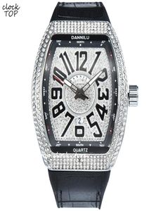 Polshorloges paar bekijk luxe mannen dames groot aantal dial diamant nummers mannelijke vrouwelijke minimalistische klok ijsje out case polshorloge l5742247