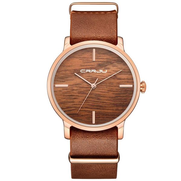 Relojes de pulsera Relojes de pareja Cinturón de cuero de imitación de madera Cuarzo Moda neutral Casual Mujeres Regalos para hombre Reloj de madera simple