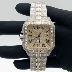 Horloges Custom Mannen En Vrouwen Horloge Diamond Iced Out Luxe Automatisch Uurwerk Mode Bling Wijzerplaat Bezel Band VVS VVS1 WatchNTBL