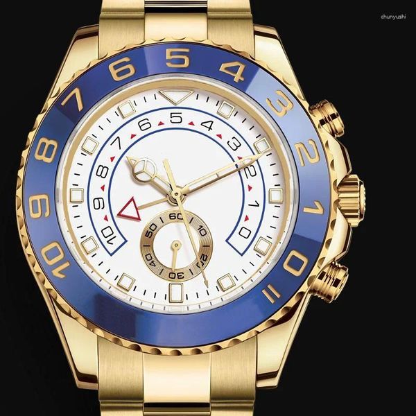 Relojes de pulsera personalizados al por mayor 2024 Top Master Yacht Reloj de pulsera 44 mm Relojes mecánicos automáticos para hombre