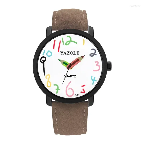 Montres-bracelets pour femmes, jolies montres à Quartz simples colorées pour enfants étudiants, horloge