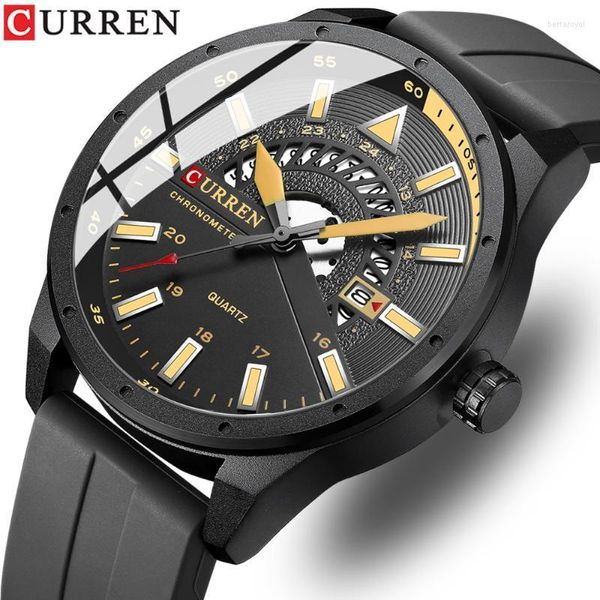 Relojes de pulsera Diseño Deportes a prueba de agua Reloj de cuarzo Moda Lujo Ejército Militar Relojes Hombres Reloj de doble zona horaria Relogio Masculino Reloj de pulsera