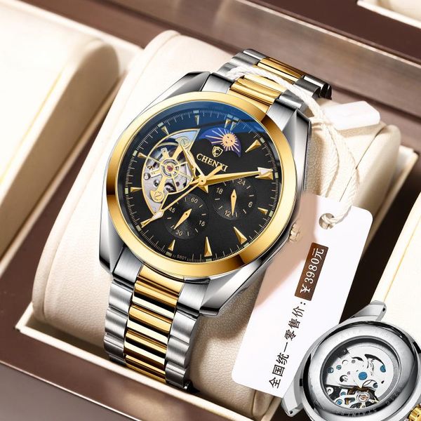 Montre-bracelettes de concepteur marque automatique Mécanique hommes d'affaires montre l'homme de luxe de qualité cadeau
