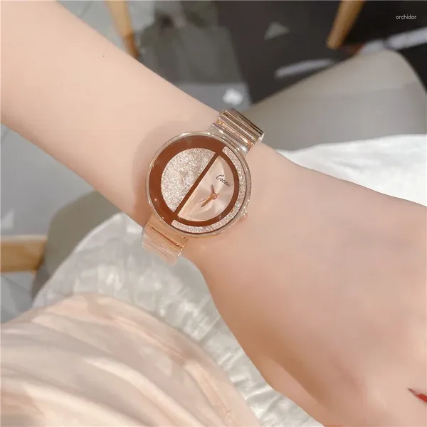 Montewatchs de monnaie de bracelet Watch Wristwatch Quartz Femme Femme Loes Watchs Clock Female Robe Relogio Feminino