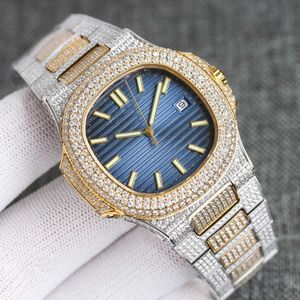 Polshorloges Diamond Watch Casual Mens Watch Automatisch mechanisch polshorloge 40 mm Stainls stalen band saffierleven waterdichte waterdichte montre de luxeiqum