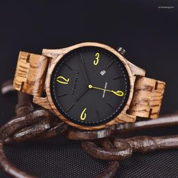Relojes de pulsera DODO DEER Reloj de pulsera de madera para hombre Banda de muñeca Hombre Montre Homme Calendario de lujo Cuarzo Fecha simple Pantalla Reloj de madera