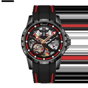 Horloges Doit Originele Modieuze Heren Skeleton Touillon Horloge Automatische Mechanische Timing Heren Lichtgevende Waterdichte Nieuwe DesignC24325