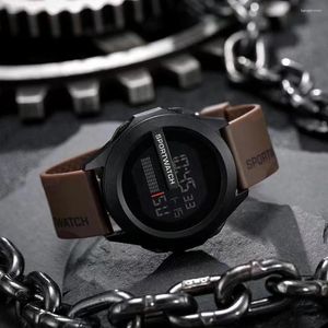 Relojes de pulsera Reloj de pantalla doble Conjunto Despertador Cronómetro Función de lectura para entrenamientos de gimnasio Senderismo Correr