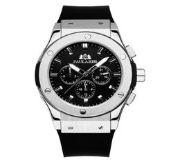 Polshorloges Drop Luxury Watch Automatische Men Rose Case Bruin Lederen Rubberen Strap Casual Sports Reloj HOMBRE6252618