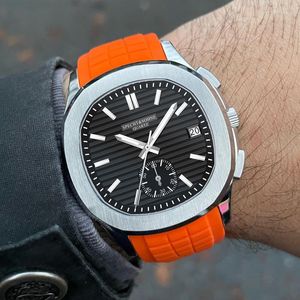 Polshorloges laten verkopen verkopende producten Casual Business Quartz pols horloge voor mannen Japan chronograaf 42 mm rubber lichtgevende sport