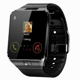 Relojes de pulsera Dropshipping Reloj inteligente DZ09 Bluetooth con soporte de cámara Tarjeta SIM TF Podómetro Hombres Mujeres Llamada Deporte Smartwatch Teléfono Android 24329