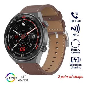 Horloges DT3 Mate Smart Watch Heren Dames Smartwatch Sportband Waterdicht Horloges Fitnessarmband NFC Elektronische klok Polshorloge 24329