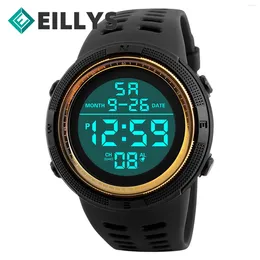 Horloges Eillysevens Life Waterdicht Herenhorloge Militair Elektronisch Sport Led-display Digitaal polshorloge Relogio Masculino