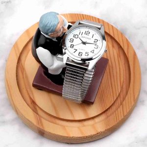 Horloges elastisch horloge uitbreidingsband polsbandhorloge Quartz polshorloge roestvrijstalen bandhorloge Lui horloge elastici 24319