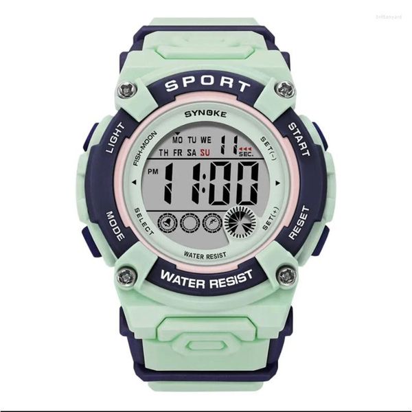 Montres-bracelets montres électroniques pour garçons et filles sport étanche multifonctionnel