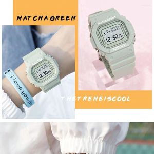 Armbanduhren Elektronische Armbanduhr Mode Wasserdichte Frauen LCD Digital Stoppuhr Datum Gummi Sportuhr De Casal Marca