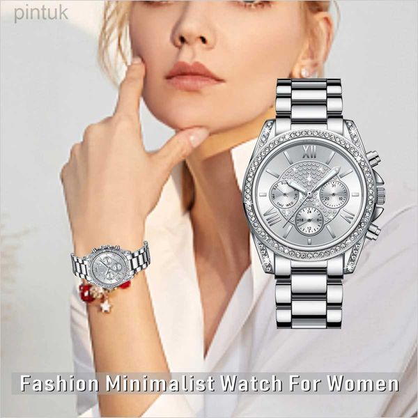 Relojes de pulsera Ever Move Nuevo reloj de acero de aleación de moda de lujo para damas pulsera casual relojes de diamantes de cuarzo impermeables regalo para novia 24329