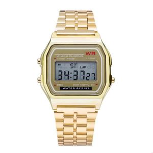 Horloges F-91W horloge voor heren Vintage LED digitale sport militaire horloges Elektronische damespolsbandklok Damespolshorloge Reloj