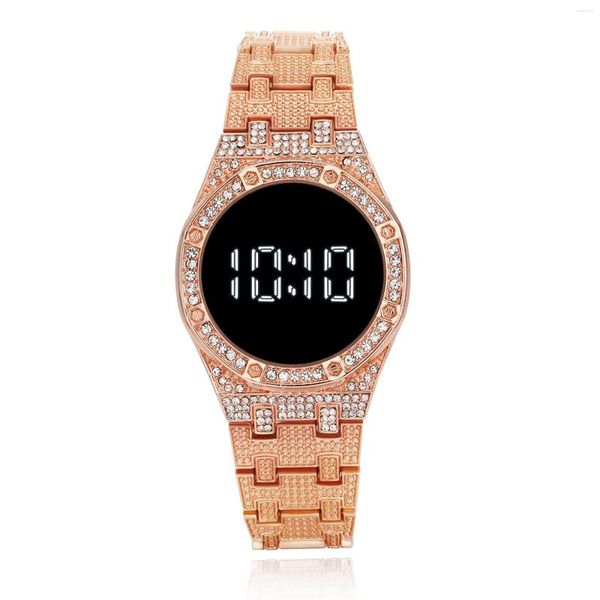 Relojes de pulsera de moda 2022 para Mujer, relojes Led de acero inoxidable con número blanco, reloj de pulsera Digital, reloj inteligente Zegarek Damski Para Mujer