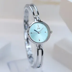 Horloges Mode 25mm Zilveren Armband Horloge Voor Vrouwen Luxe Legering Band Quartz Dames Klok Gift Meisjes Rose Gold Drop
