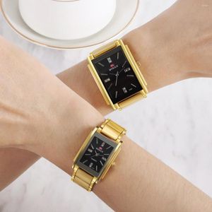 Horloges Mode Business Trend Rechthoekig horloge voor heren en dames Informeel Veelzijdig Stel Quartz 2252 2023