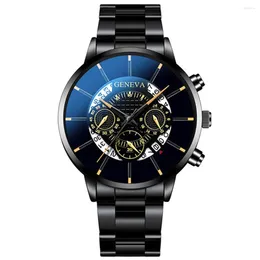 Horloges Fashion Cool Unieke Digitale Letterlijke Multi Layer Dial Mannen Quartz Mesh Riem Horloge Automatische Luxe Klok Waterdichte Monteur