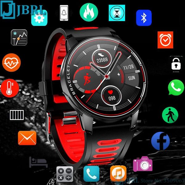 Relojes de pulsera Reloj digital de moda Hombres Mujeres Reloj de pulsera multitáctil redondo completo IP68 Relojes deportivos para recordatorio / música Bluetooth