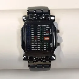 Montres-bracelets Mode Montres numériques pour hommes Femmes Creative Crab Binaire LED Montre électronique Robe de luxe Unisexe Montre-bracelet Horloge