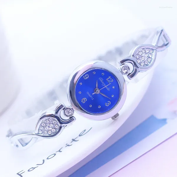 Relojes de pulsera Moda Lujo Gotas de agua Mujer Señora Chicas jóvenes Correa delgada Mujer Madre Hija Regalos de cumpleaños Relojes