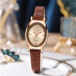 Montre-bracelets de luxe Fashion Femmes Bracelet Quartz Montres pour montre-brace-montre Pu Leather montre la robe sport