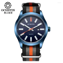 Montre-bracelets Hommes de mode regardent les montres décontractées ochstin top top imperméable quartz mâle reloj hombre