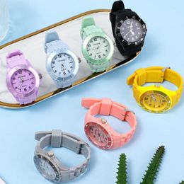 Horloges Mode Heren Dames Horloges Casual Snoep Kleur Siliconen Digitaal Sporthorloge Geliefdencadeau Klok Paar Horloge Vrouwelijk