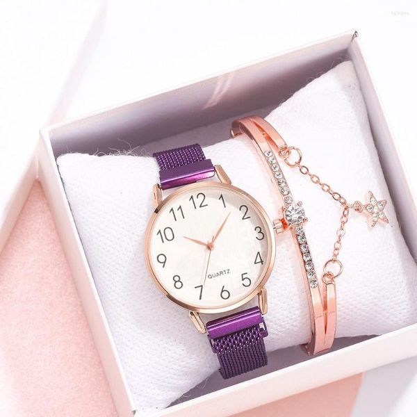 Relojes de pulsera de moda de cuarzo para mujer, reloj de pulsera informal de belleza europea pequeño y delicado, relojes elegantes de lujo