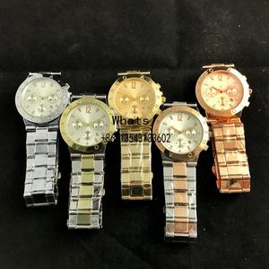 Horloges Mode zes-naalds quartz horloge met datum diamantlogo Modieuze en trendy stijl High-end luxe vrije tijd High-en