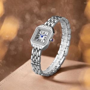 Horloges Mode Vierkante Dames Armband Horloges Diamant Kleine Eenvoudige Quartz Sport Horloge Voor Vrouwen Montre Femme