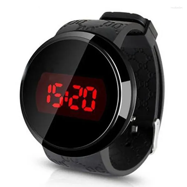 Montres-bracelets mode écran tactile Led montres numériques hommes sport bande de Silicone électronique Reloj Hombre Montre Homme